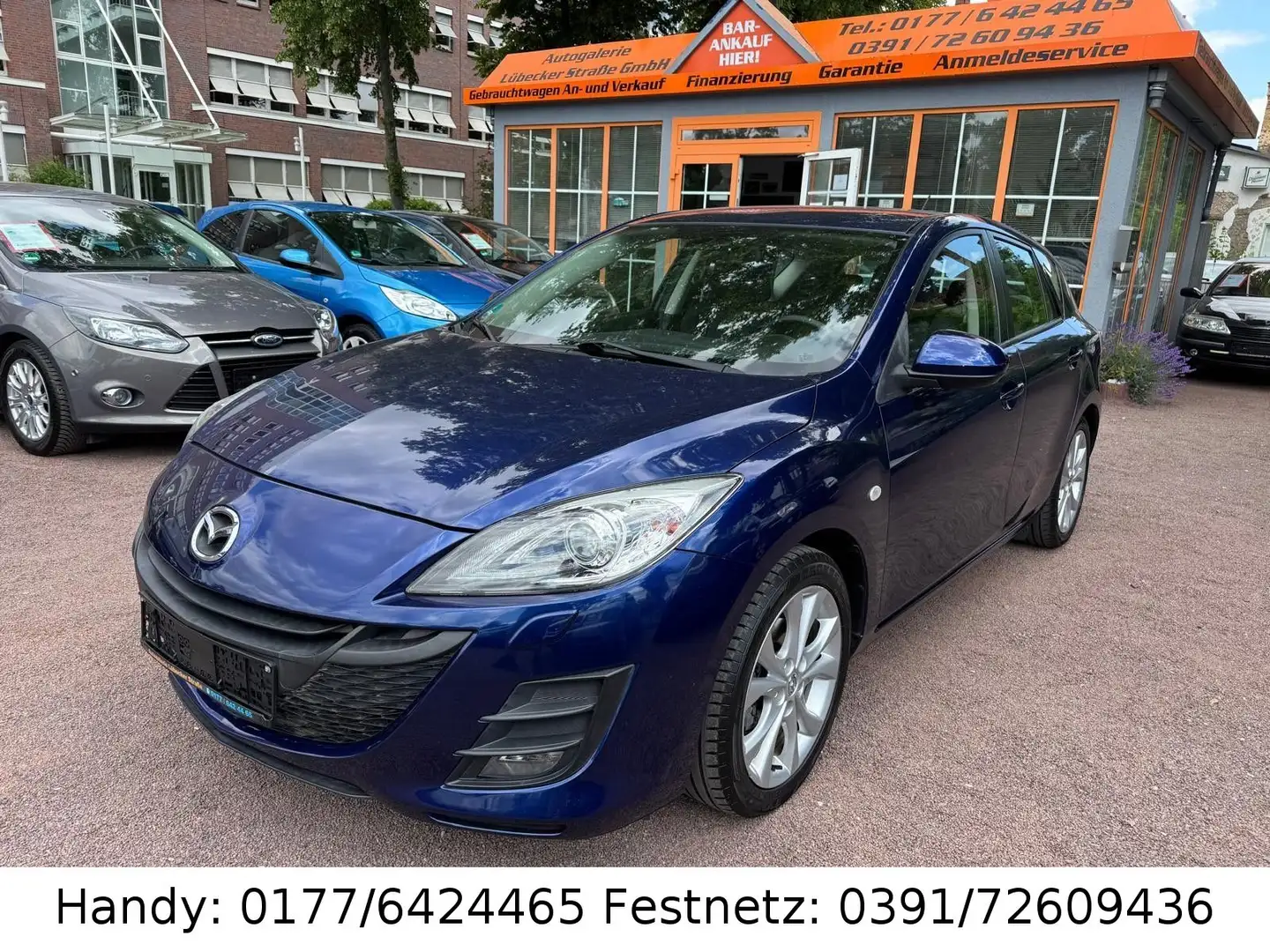 Mazda 3 1.6 MZR KLIMAAUTOMATIK/XENON/SHZ/PDC/4xel.FH/ Blauw - 1