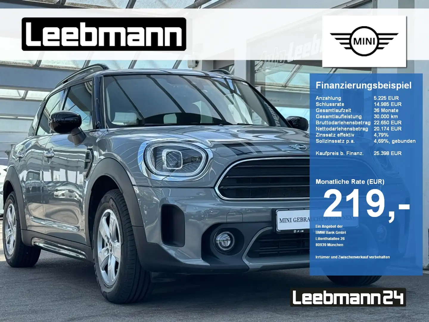 MINI Cooper Countryman DKG Essential 2 JAHRE GARANTIE Gris - 1