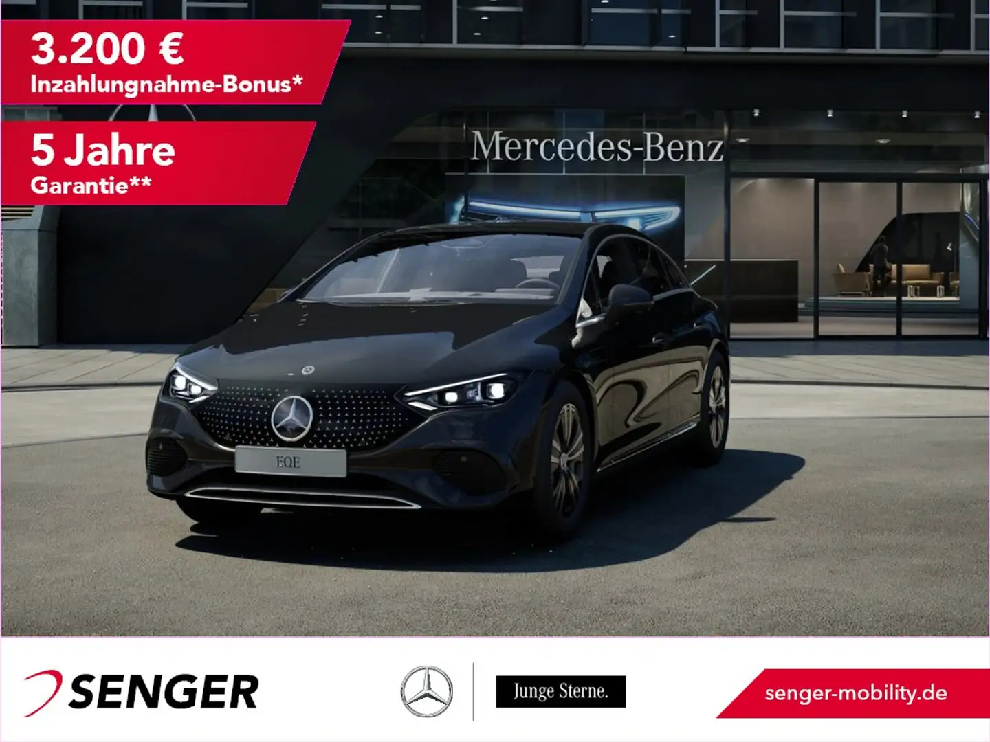 Mercedes-Benz EQE 350 + Electric Art DigitalLight Distronic Siyah - 1