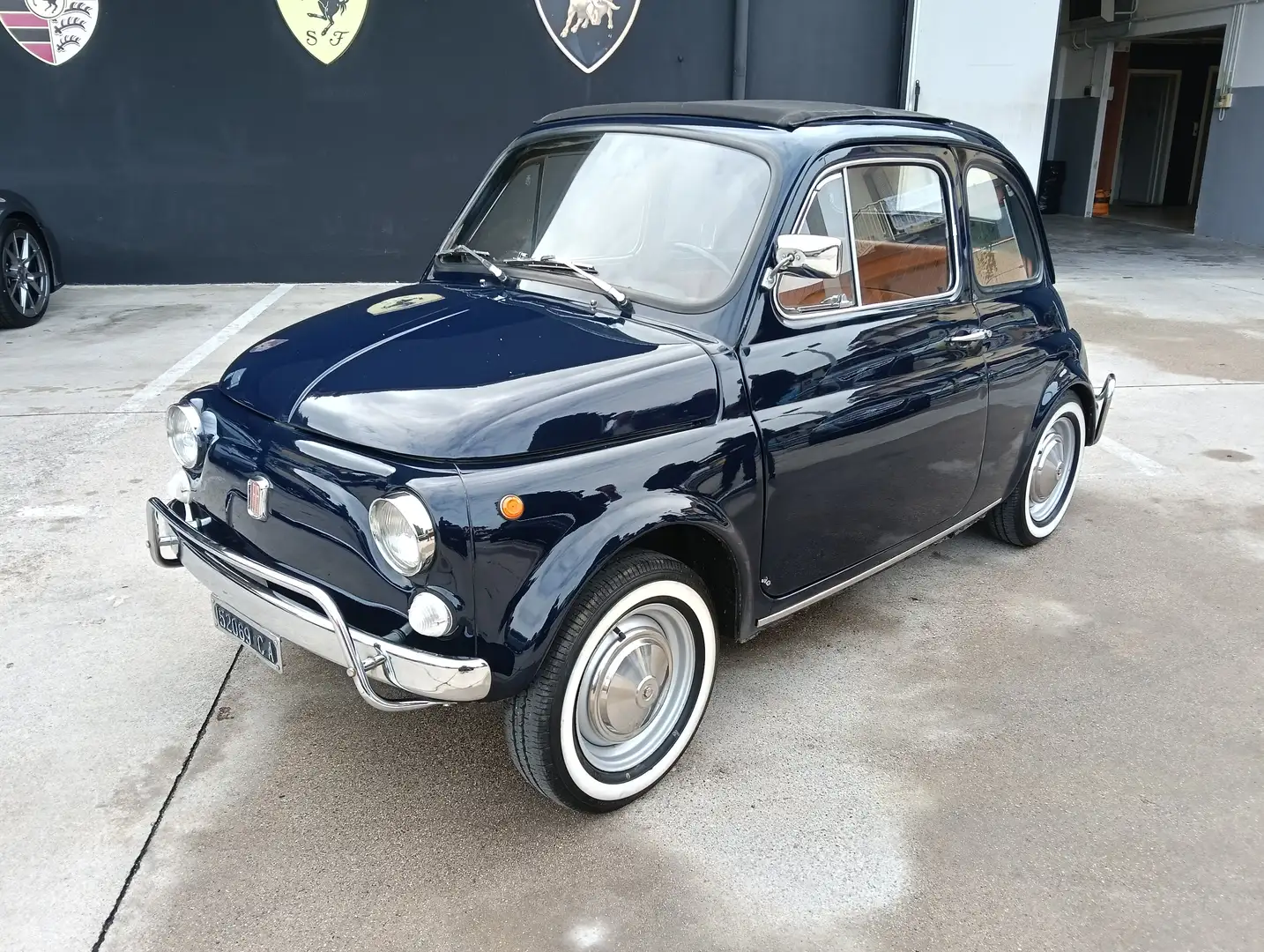 Fiat 500 ex gigi d' alessio targhe e libro originale Blauw - 1
