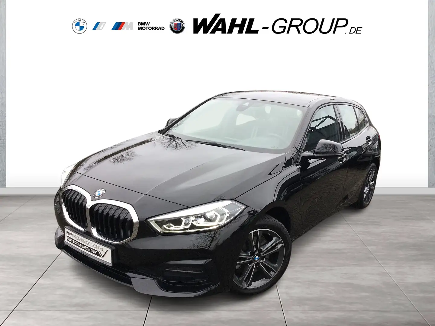 BMW 118 i SPORT LINE LC PROF LED GRA DAB WLAN Zwart - 1