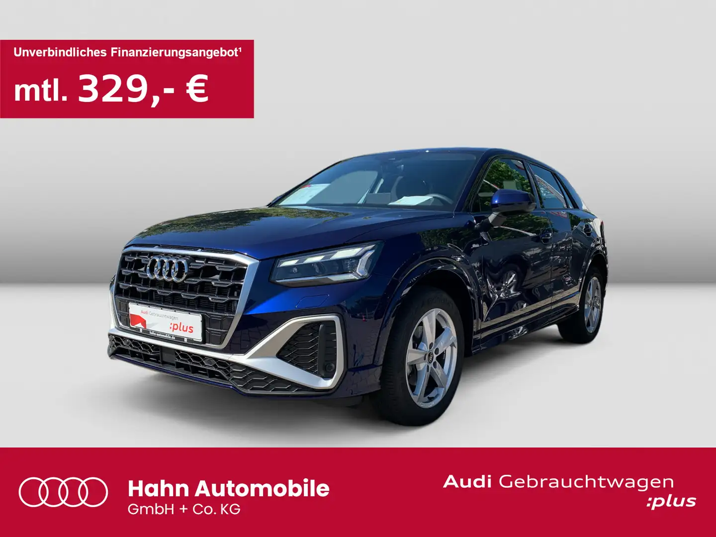 Audi Q2 S line 35 TFSI AHK Matrix Standh Navi Sonos Blau - 1