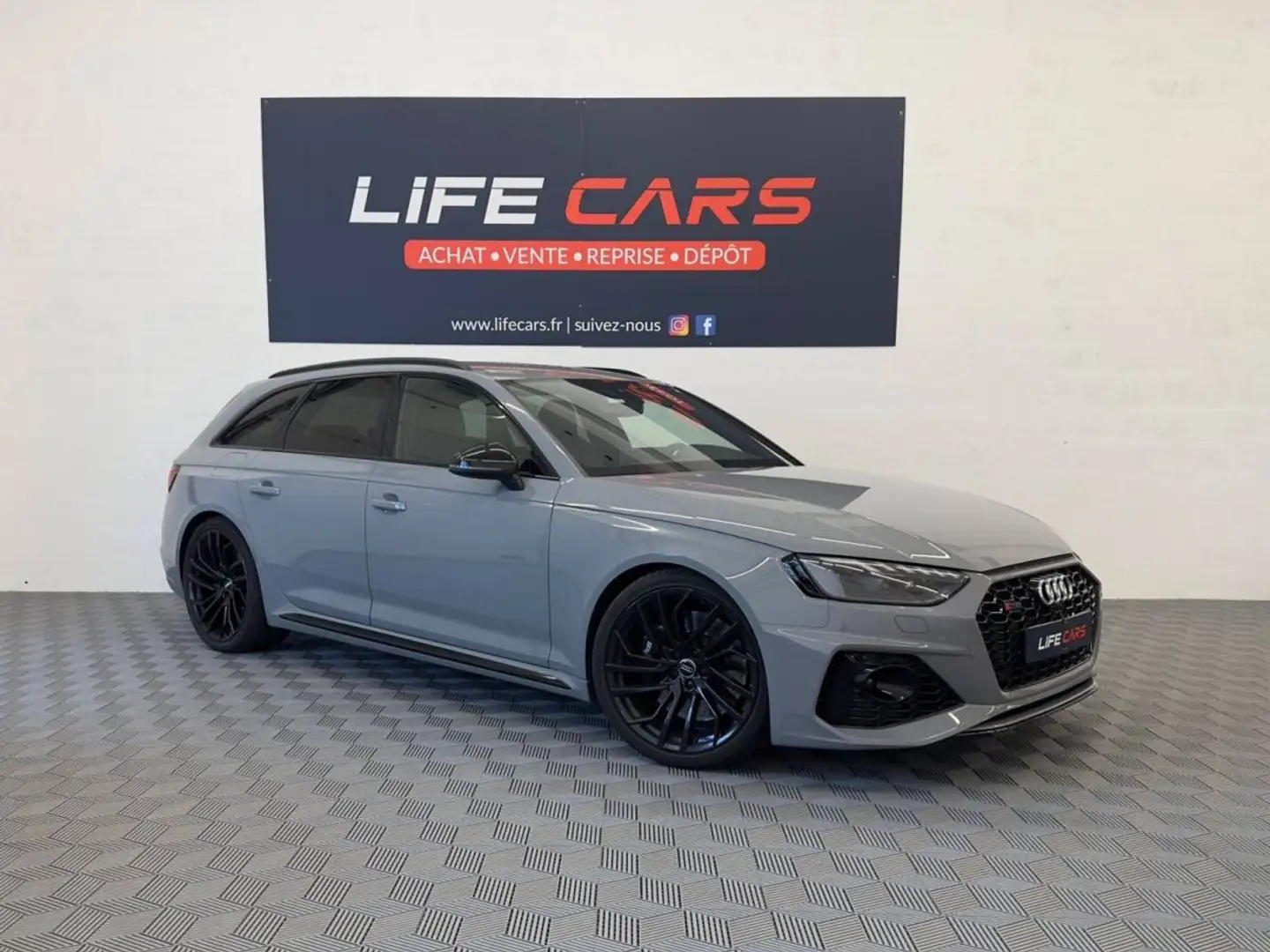 Audi RS4 Avant (B9) 2.9 V6 TFSI 450ch 2021 quattro 2ème main entretien complet garantie 12 mois Grau - 2
