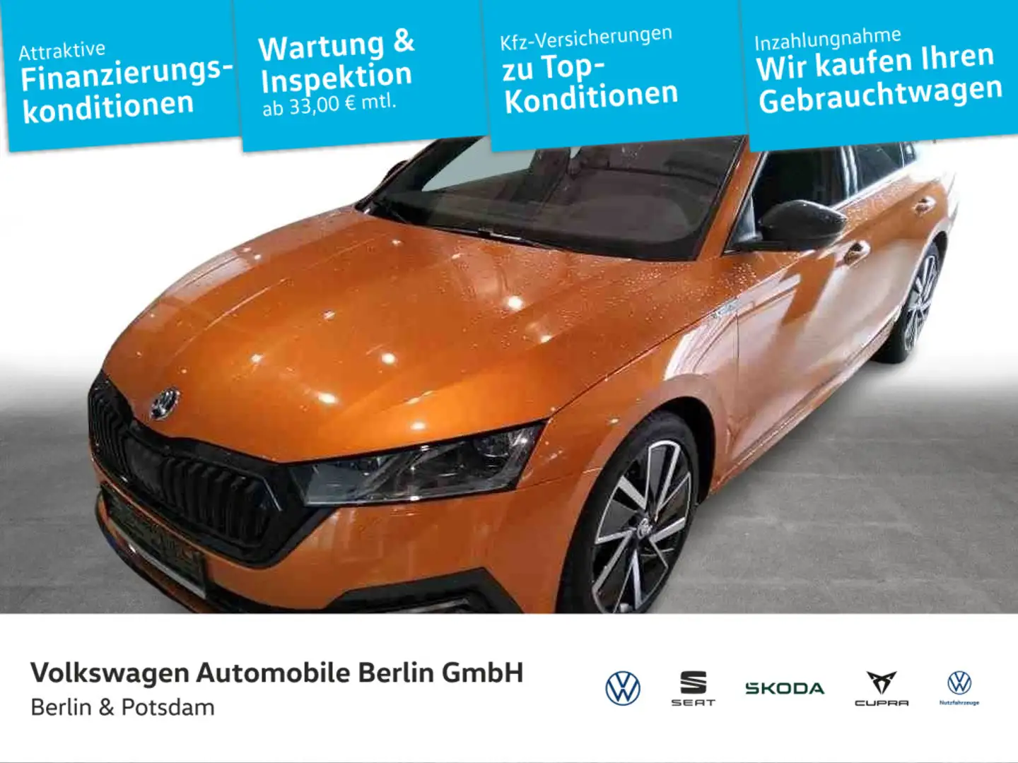 Skoda Octavia Combi 2.0TDI DSG Sportline NAVI MATRIX-L Orange - 1