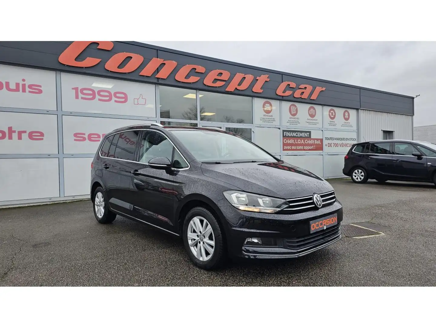 Volkswagen Touran HIGHLINE 1.5 TSI 150cv DSG7 7places + Camera de re Noir - 1