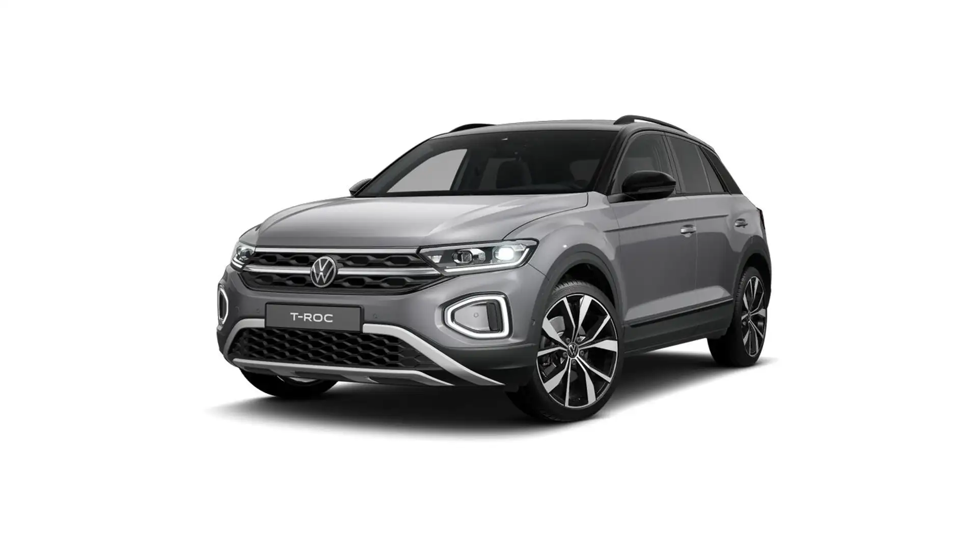 Volkswagen T-Roc Style 2.0 l TDI DSG+AHK+RFK+BLACKSYTLE Grau - 2