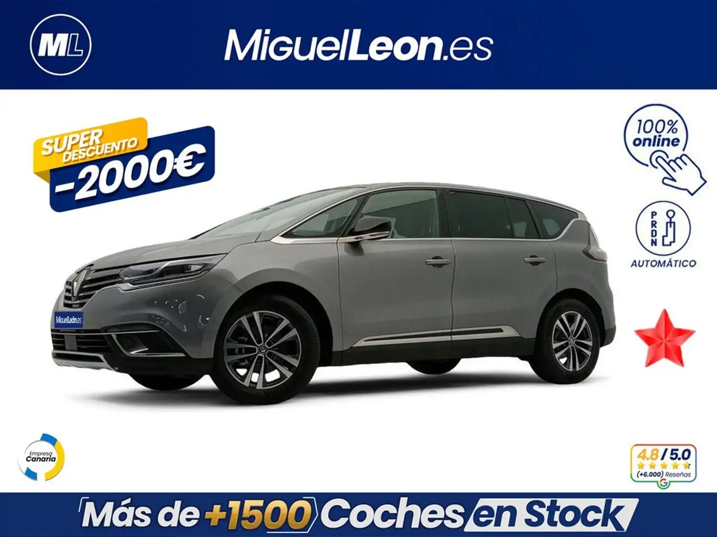 Renault Espace Blue dCi Techno EDC 118kW Gris - 1