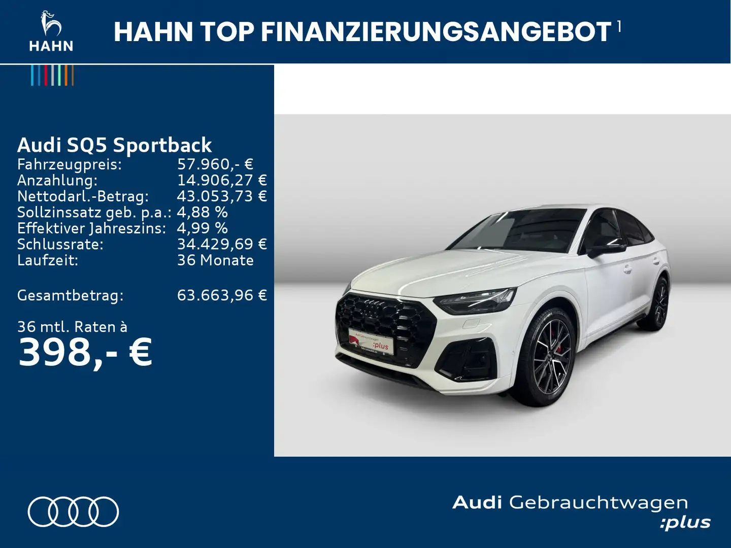 Audi SQ5 TDI quattro AHK HUD B&O °360 Pano Weiß - 2
