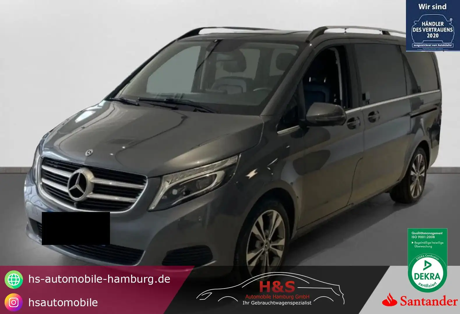 Mercedes-Benz V 250 d Plus Avantgarde *7-SITZER/LEDER/AHK* Grau - 1