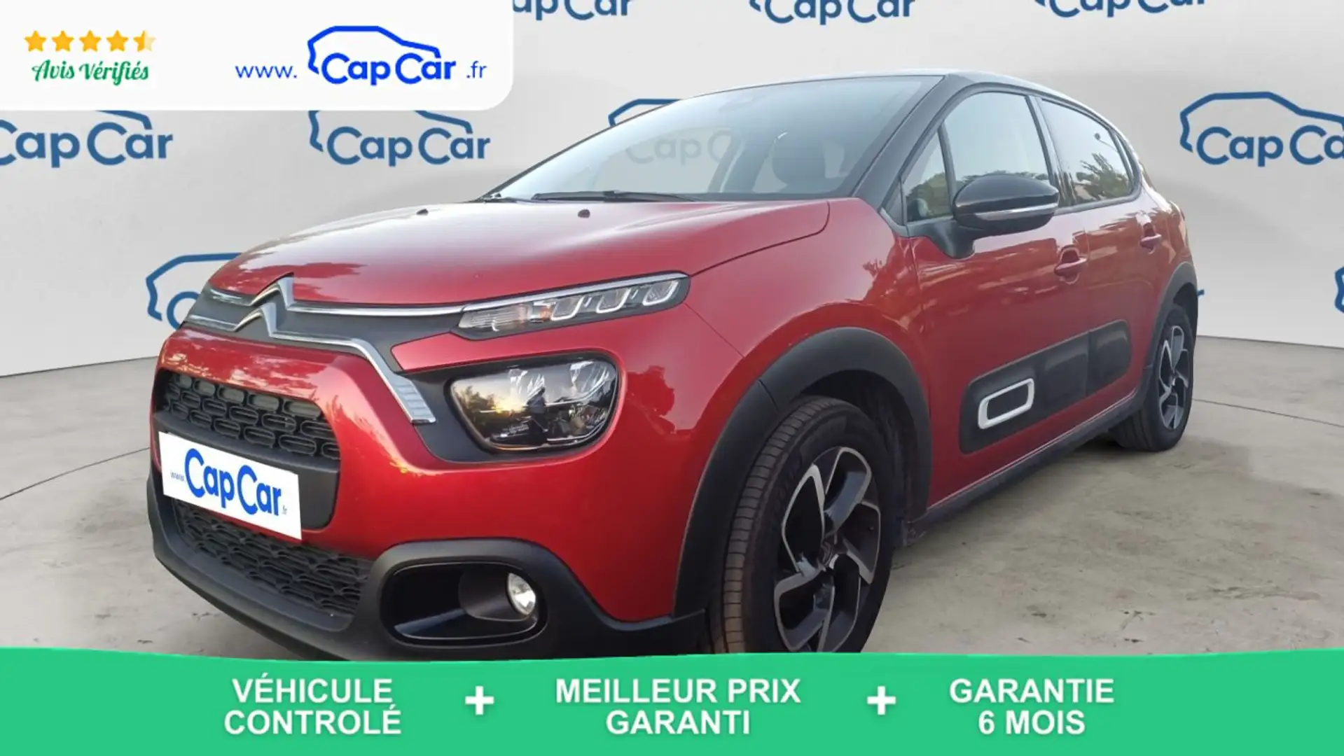 Citroen C3 1.2 PureTech 110 EAT6 Shine Pack - Automatique Rouge - 1
