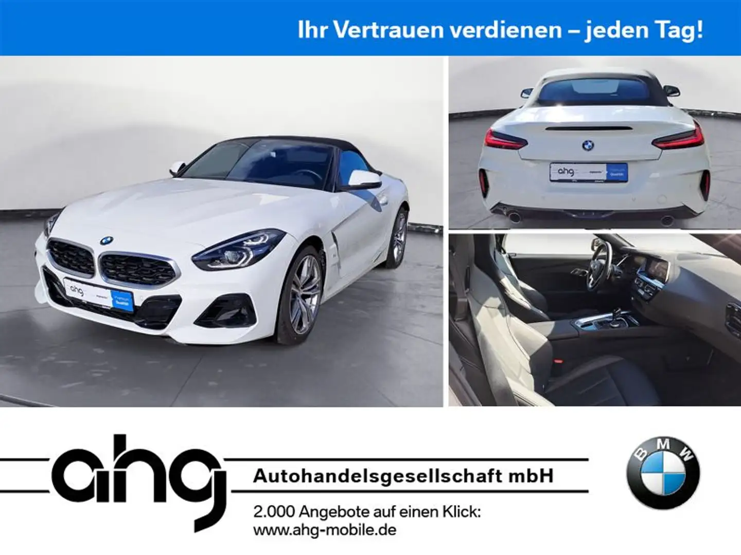 BMW Z4 sDrive20i Cabrio Sport Aut. PDC Harman/Kardon Weiß - 1