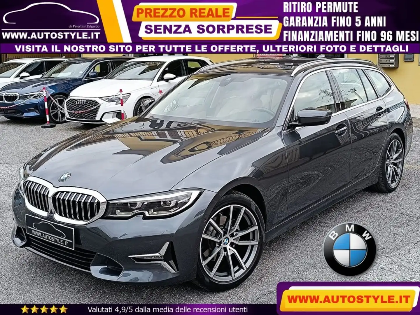 BMW 320 d Touring LUXURY STEPTRONIC/Automatica 190Cv G21 Grigio - 1