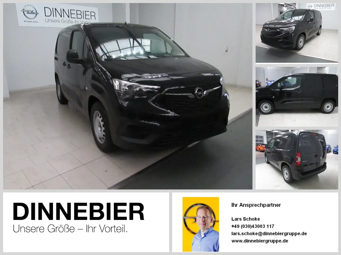Opel Combo-e Cargo Edition 100kW *PDC*Radio*Klima*11kW-OBC* Schwarz - 1