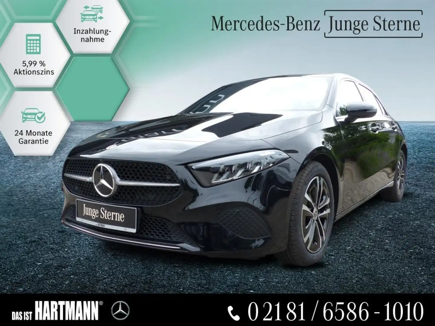 Mercedes-Benz A 180 PROGRESSIVE+ADVANCED PLUS+R.KAM+WINTER+NAV Schwarz - 1