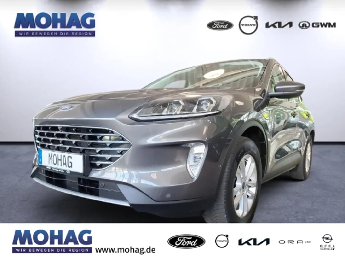 Ford Kuga PHEV 2.5 Titanium X AHK ACC Adapt.-LED GJR Head-Up Gris - 1
