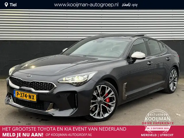 Kia Stinger 3.3 V6 T-GDI AWD GT 370 PK, Schuif/kanteldak, Lede