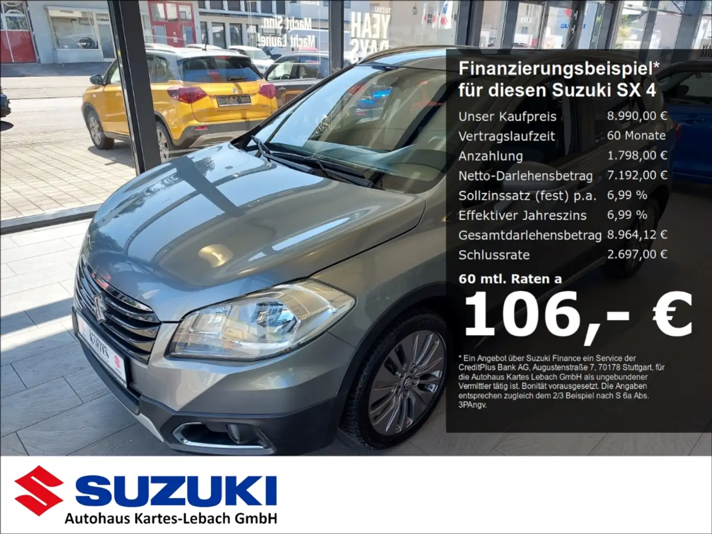 Suzuki SX4 S-Cross Comfort 1.6 DDiS CC SHZ Scheckheft gepfleg Grau - 1