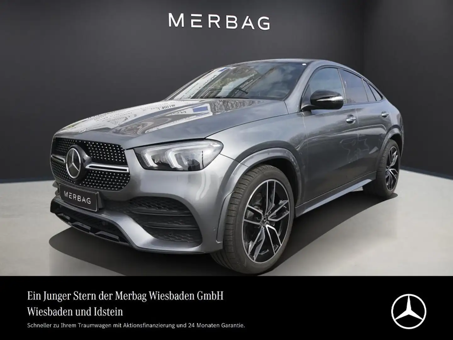 Mercedes-Benz GLE 400 4M COUPE AMG-LINE PANO HUD AHK MULTIBEAM Grigio - 1