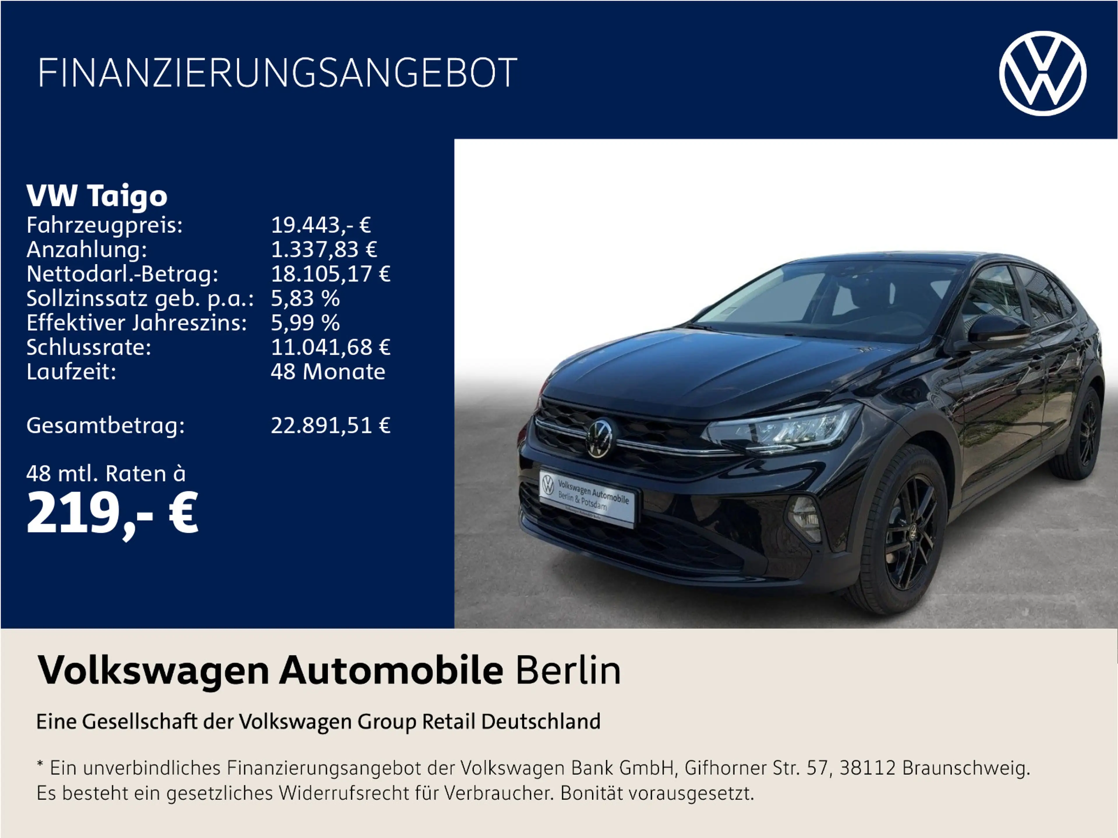 Volkswagen Taigo 1.0 TSI LED SHZ GRA PDC Alu´s