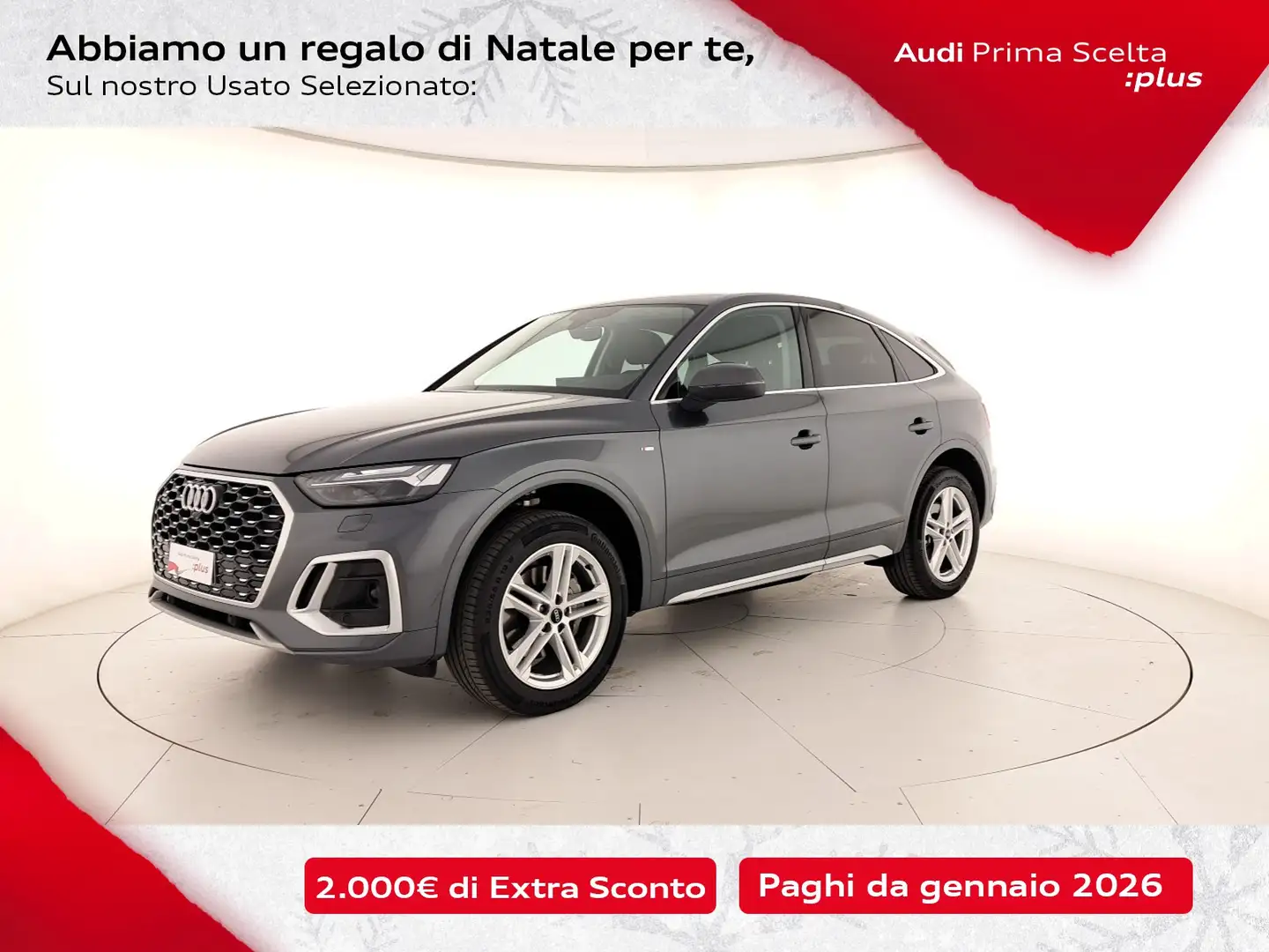Audi Q5 sportback 40 2.0 tdi mhev 12v s line quattro s-tro Grigio - 1