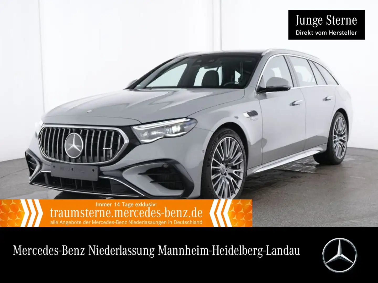 Mercedes-Benz E 53 AMG T 4M Hybrid Fahrass 360° Pano Burmester Grau - 1