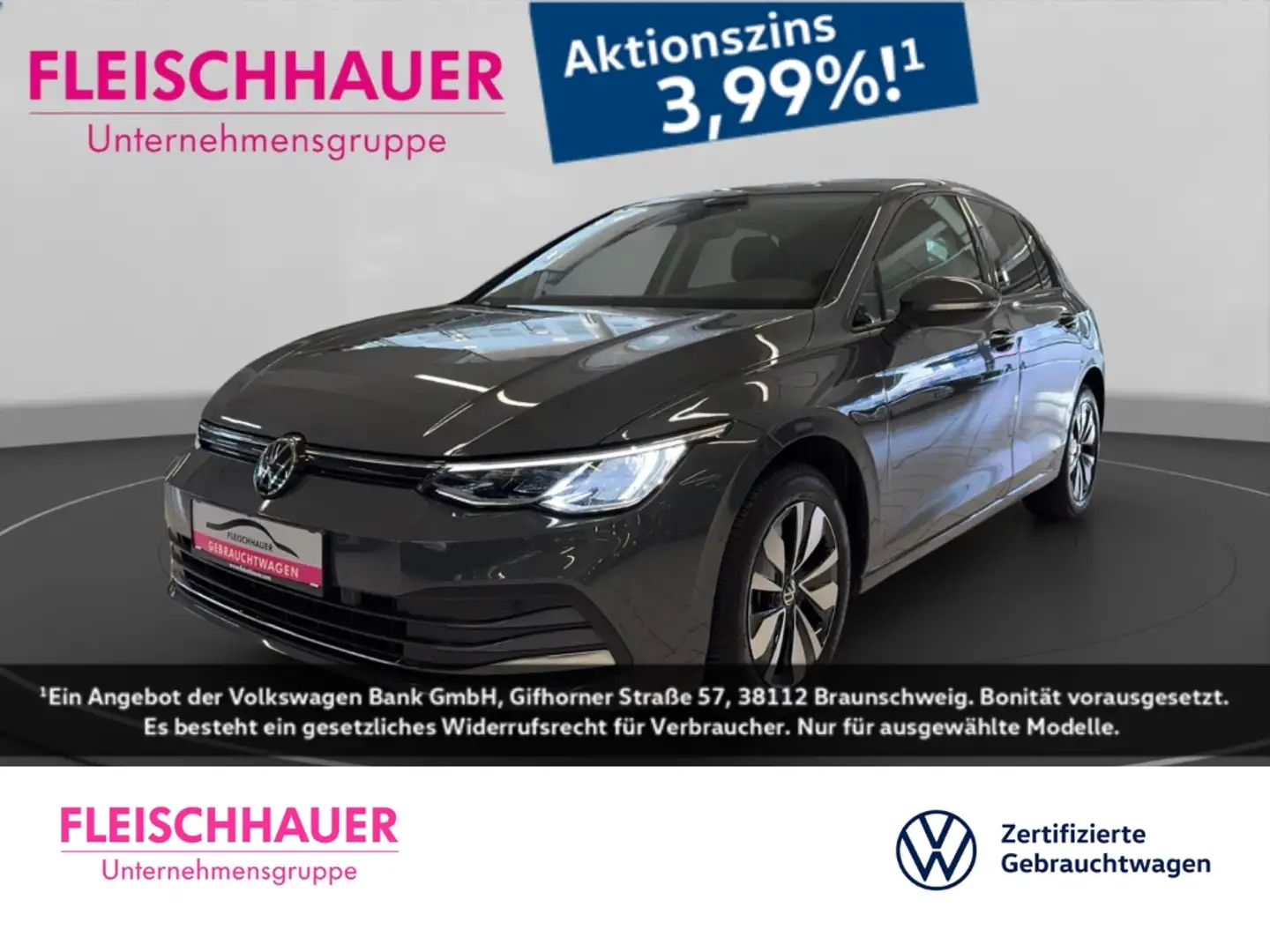 Volkswagen Golf VIII Move 2.0 TDI Navi+LED+AHK+ACC+Kamera+App-conn Gris - 1