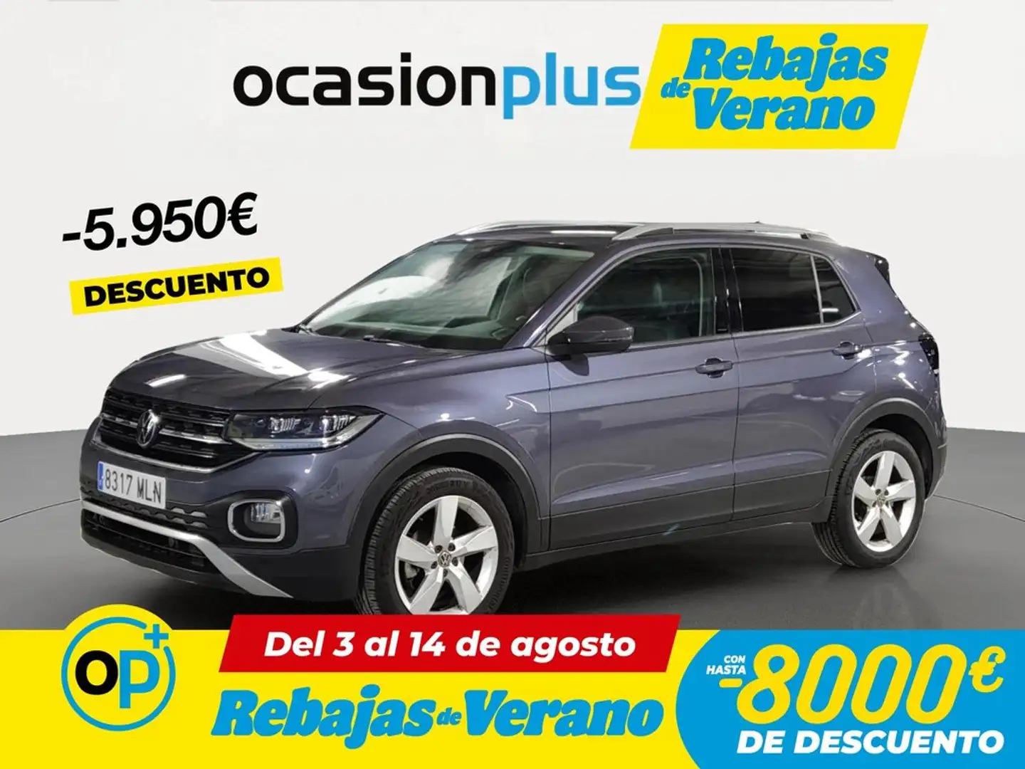 Volkswagen T-Cross 1.0 TSI Sport DSG7 81kW Gris - 1