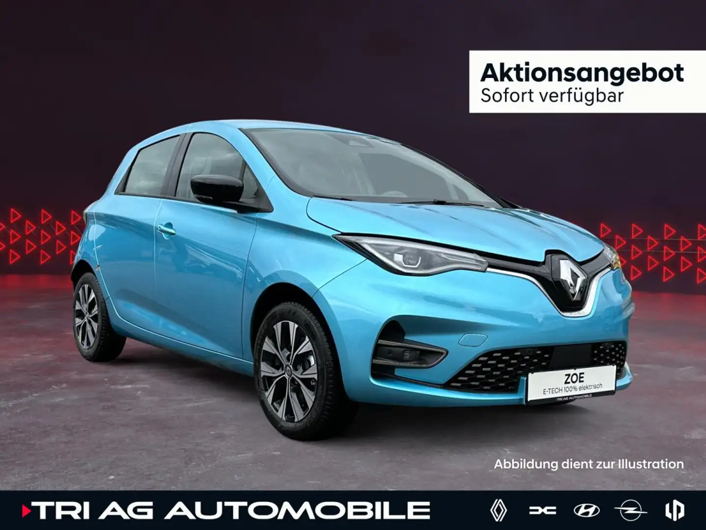Renault ZOE Evolution EV50 135hp LED Rückfahrkamera Keyless PD Blau - 1