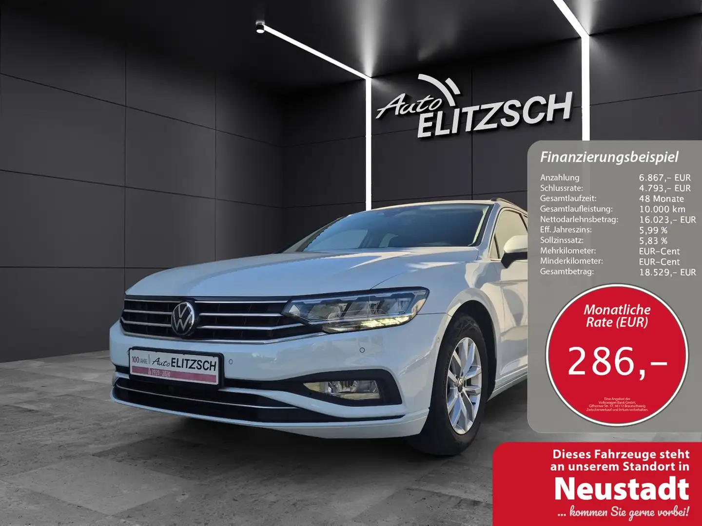 Volkswagen Passat Variant TDI Business DSG LED AHK Navi AID ACC RFK SH Weiß - 1