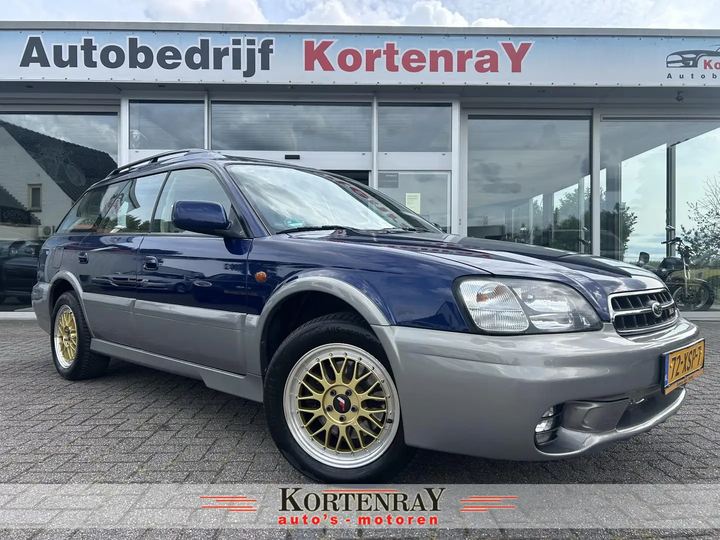 Subaru Legacy Outback 3.0 Outback AWD H6 /airco/dealer onderhoud Blauw - 1