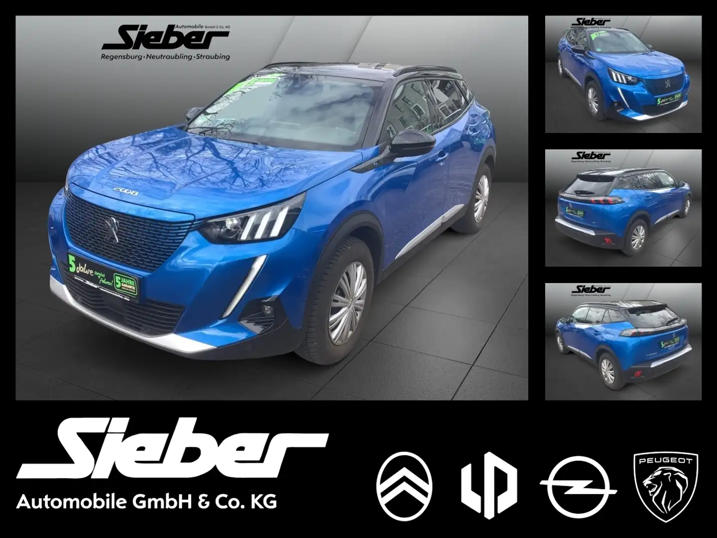 Peugeot e-2008 2008-e GT *Sitzheizung*PDC*Klima*LED*Tempomat* Blau - 1