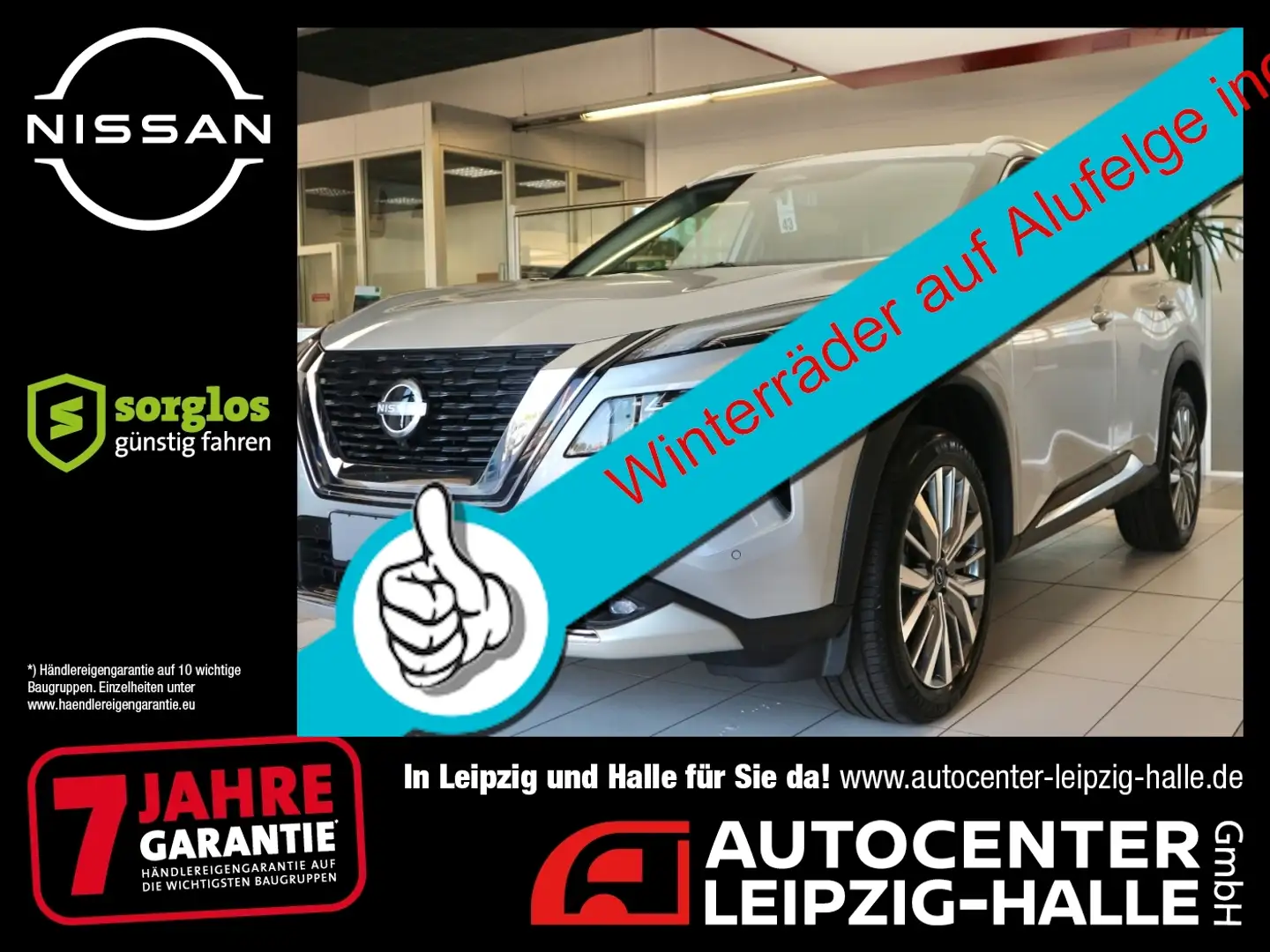 Nissan X-Trail TEKNA 1.5 VC-T MHEV 4x2 Winterräder Silber - 1