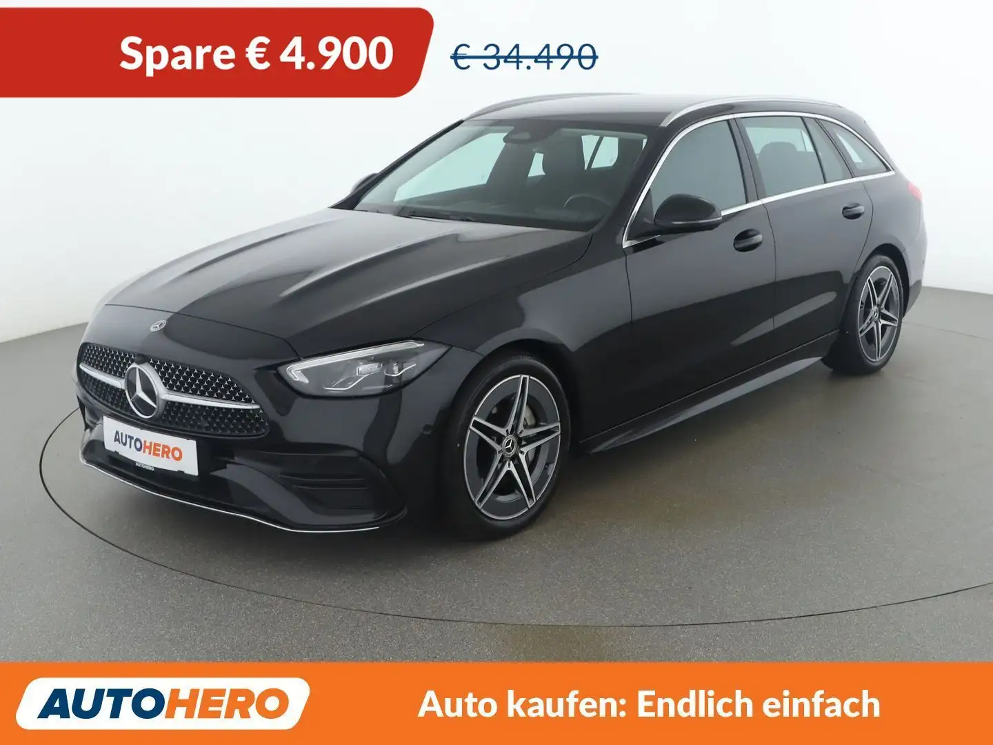 Mercedes-Benz C 180 C 180 Mild-Hybrid T AMG Line Schwarz - 1