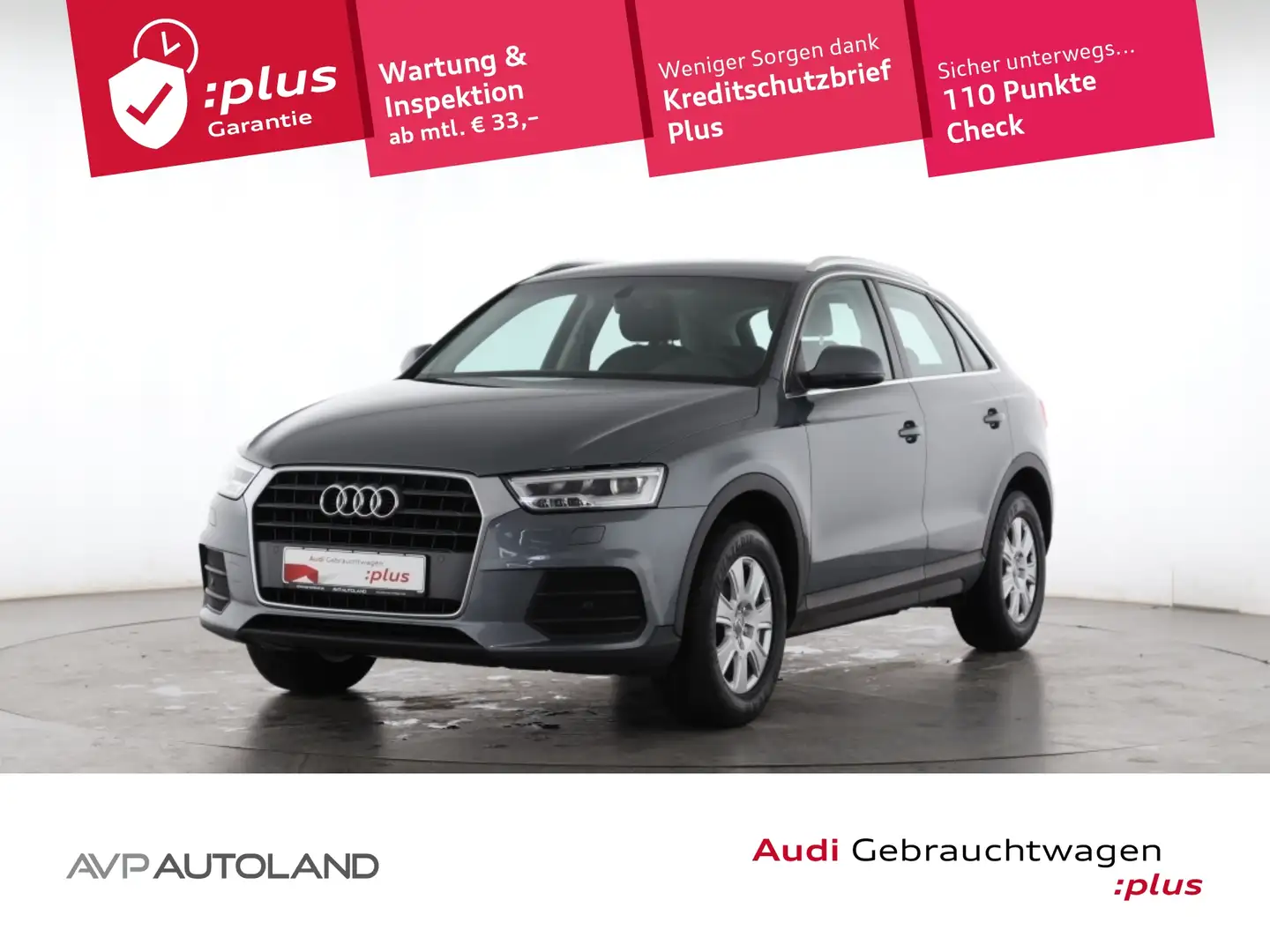 Audi Q3 1.4 TFSI | TEMPOMAT | MMI NAVI | LED | Szürke - 1