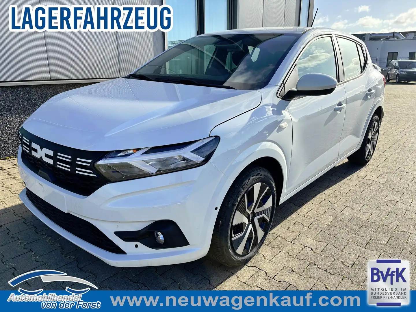 Dacia Sandero "Expression" 1.0 ECO-G 100 BENZIN/LPG-GASANLAGE... Blanc - 1