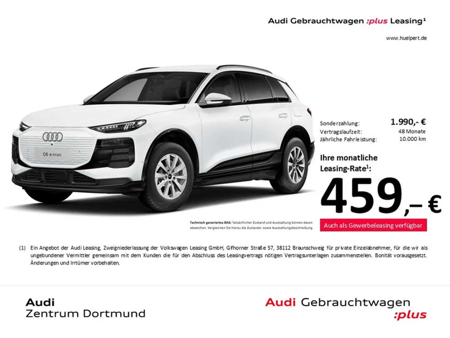 Audi Q6 e-tron advanced 360°CAM ACC LM18 EKLAPPE NAVI Weiß - 1