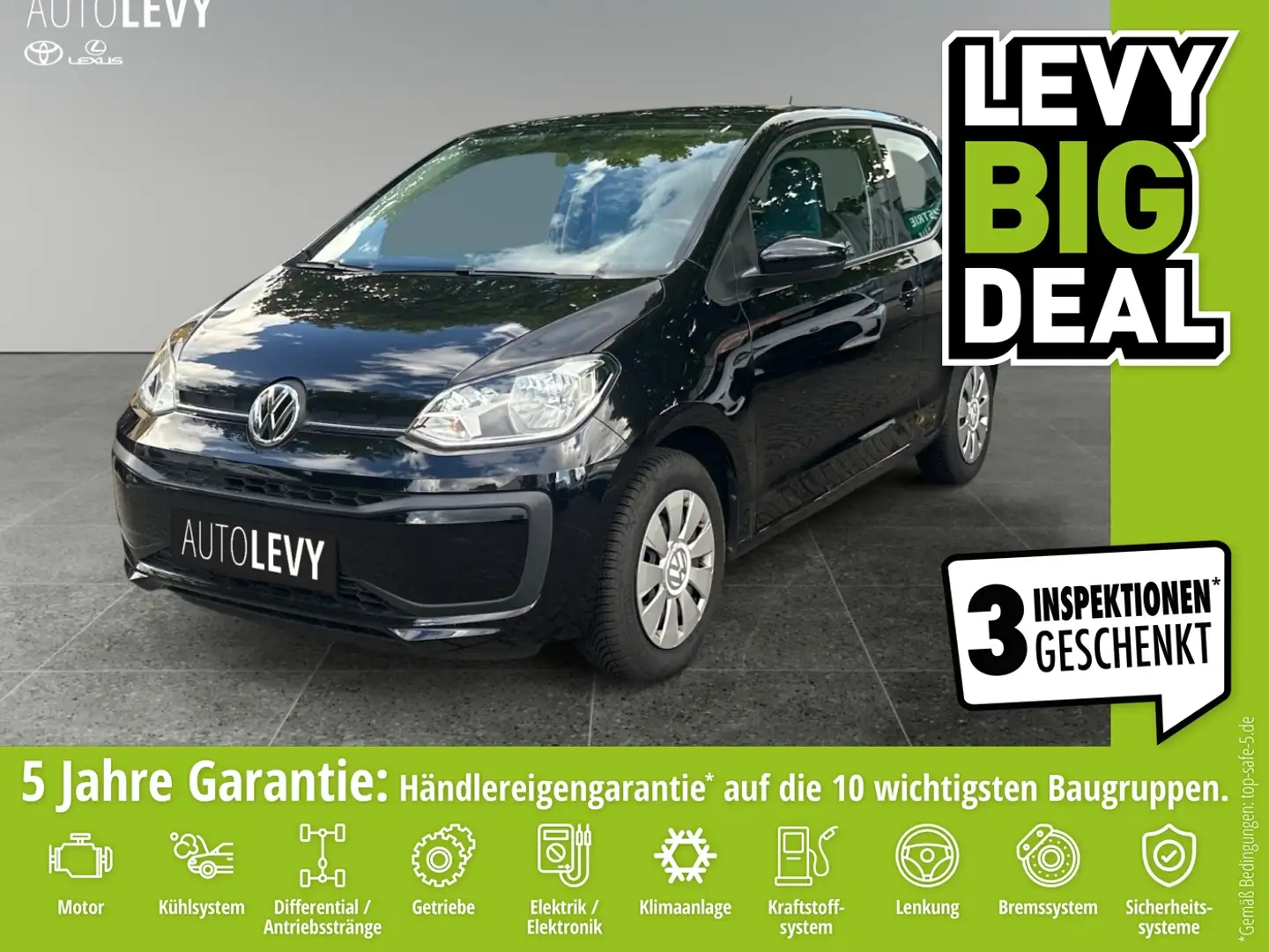 Volkswagen up! 1.0  move Zwart - 1