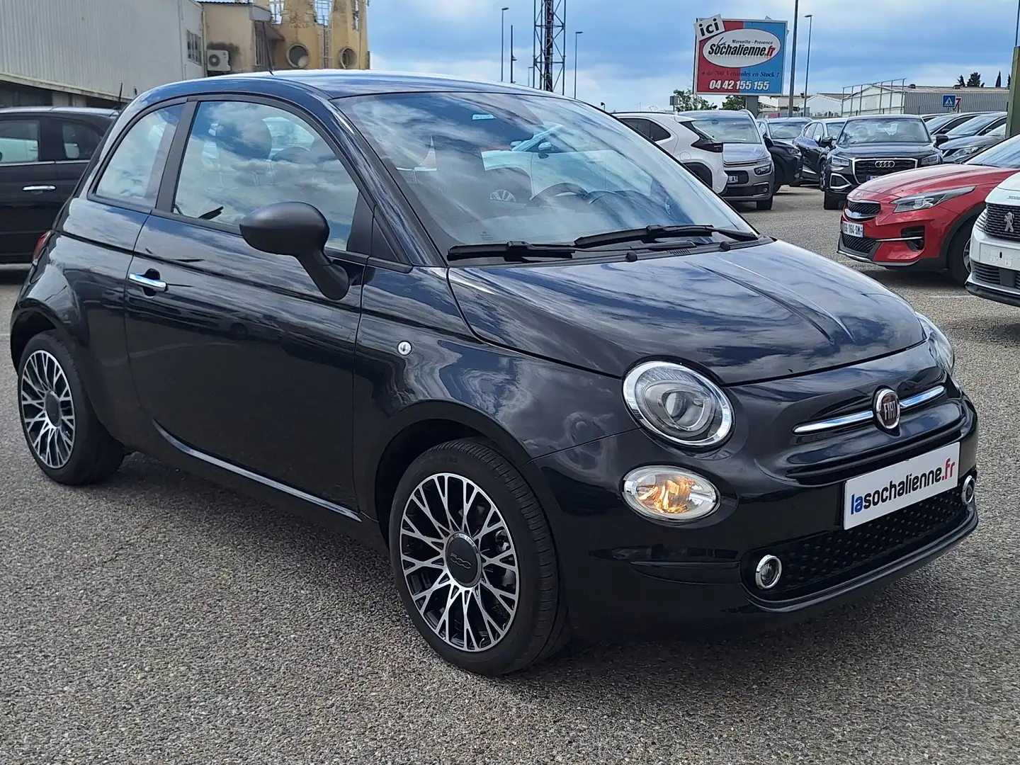 Fiat 500 1.0 70 ch Hybride BSG S/S Noir - 1