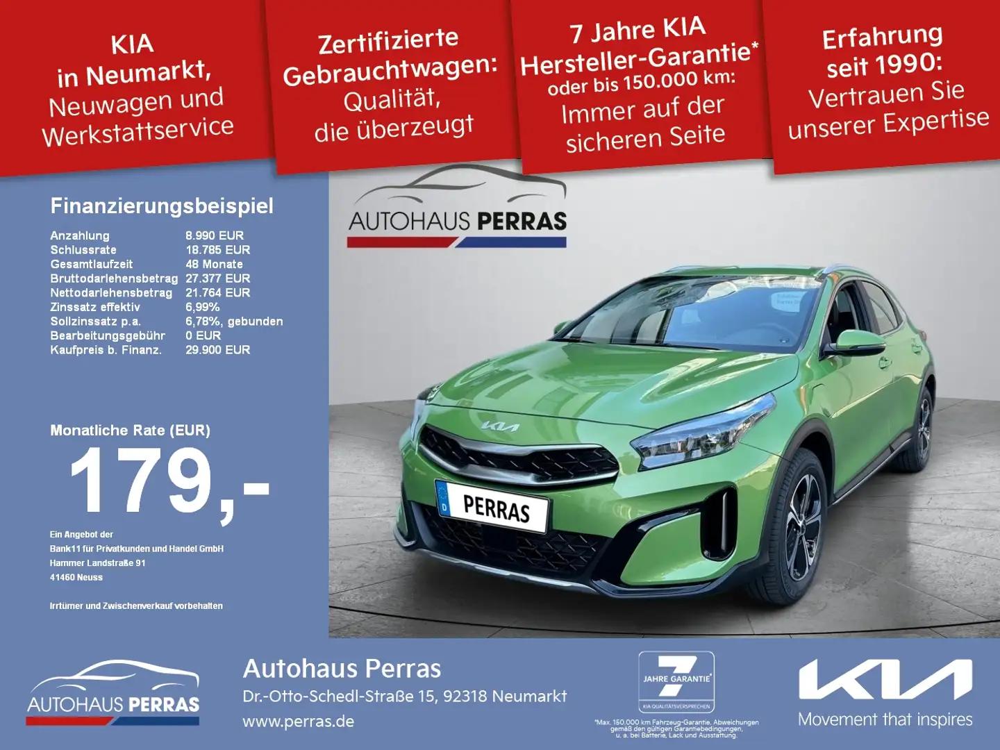 Kia XCeed 1.6 Plug-in Hybrid DCT6 Spirit Grün - 1
