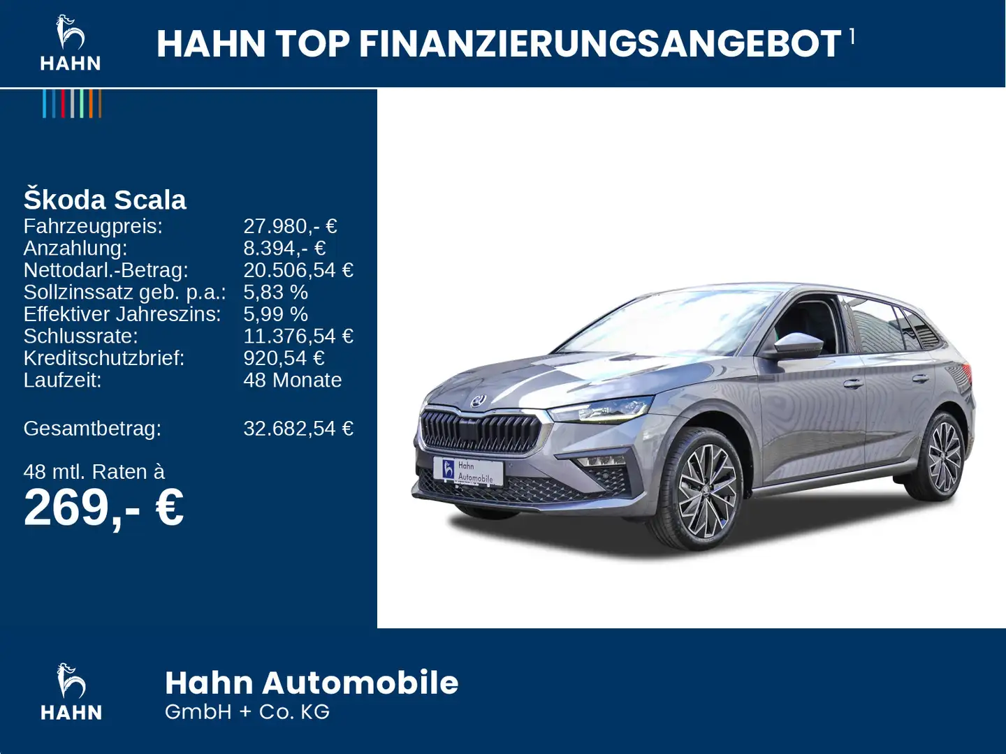 Skoda Scala Tour 1,0 TSI 116PS DSG Navi LED SHZ Alu Grau - 2