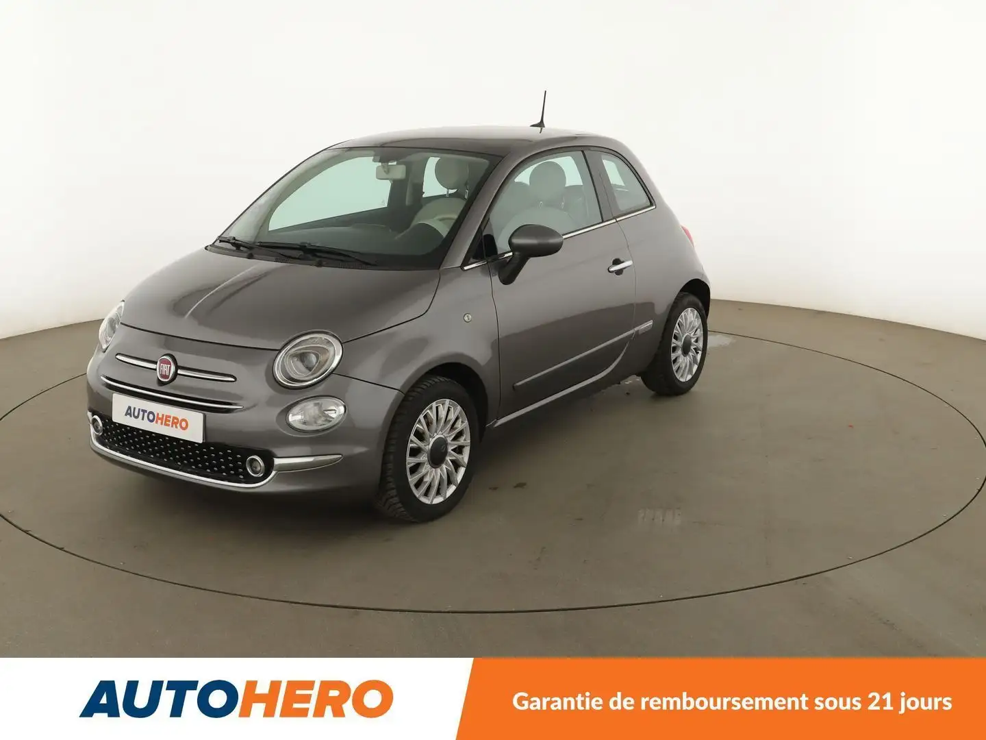 Fiat 500 1.2 Lounge Gris - 1