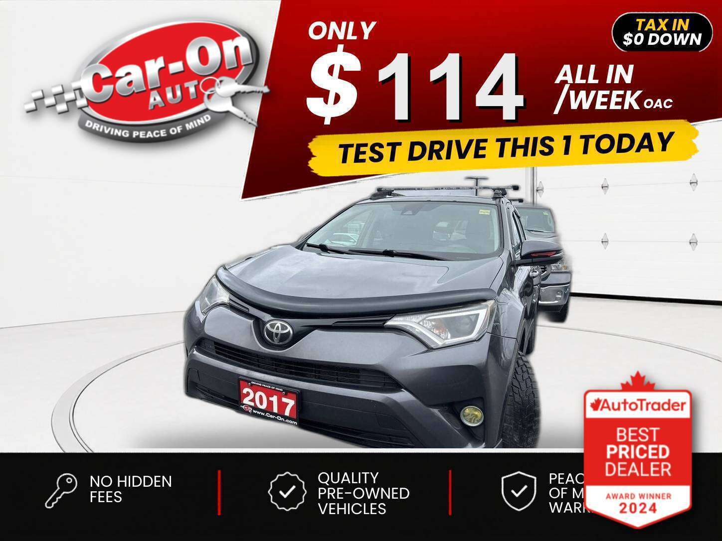 Gray 2017 Toyota RAV4 LE AWD SUV / Crossover All-Wheel Drive Automatic