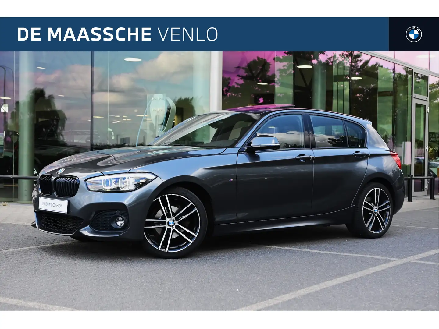 BMW 118 1 Serie 118i High Executive Automaat / Schuif-kant Grau - 1