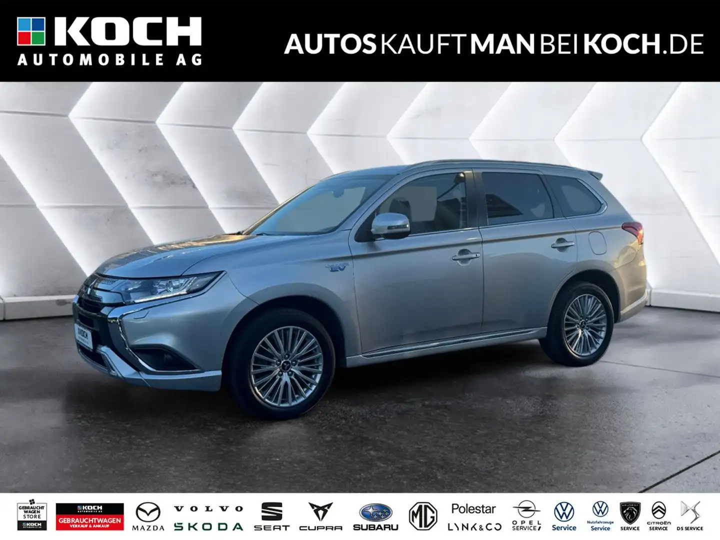 Mitsubishi Outlander 2.4 4WD Plug-In STANDHZ AHK ALCANTA KAME Silber - 1