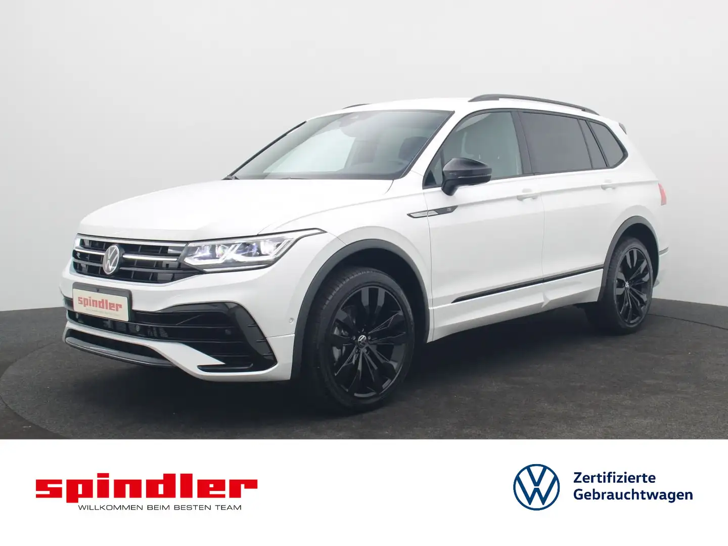 Volkswagen Tiguan Allspace R-Line Black 2.0TDI 4M DSG / AHK Weiß - 1