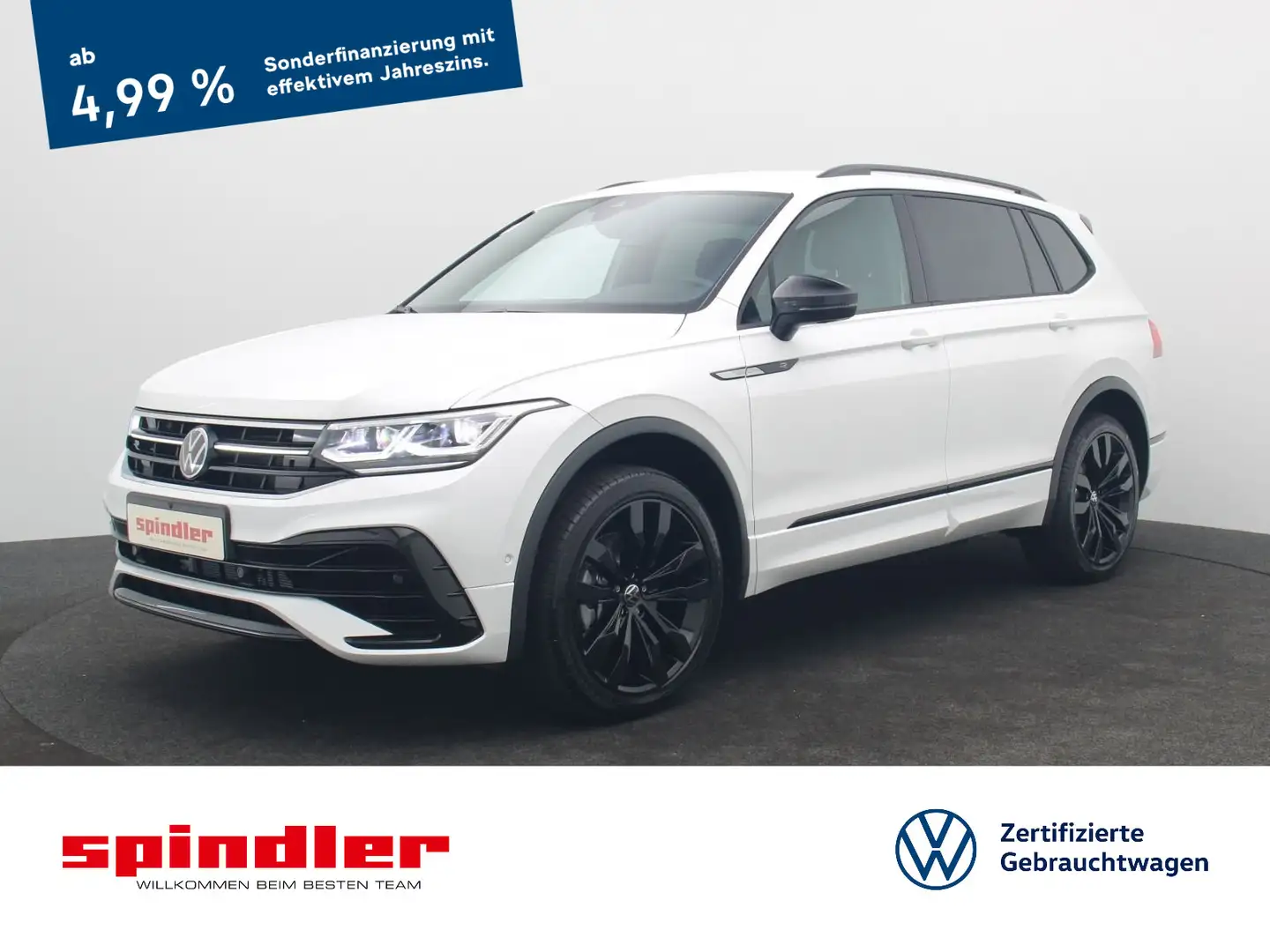 Volkswagen Tiguan Allspace R-Line Black 2.0TDI 4M DSG / AHK Weiß - 1