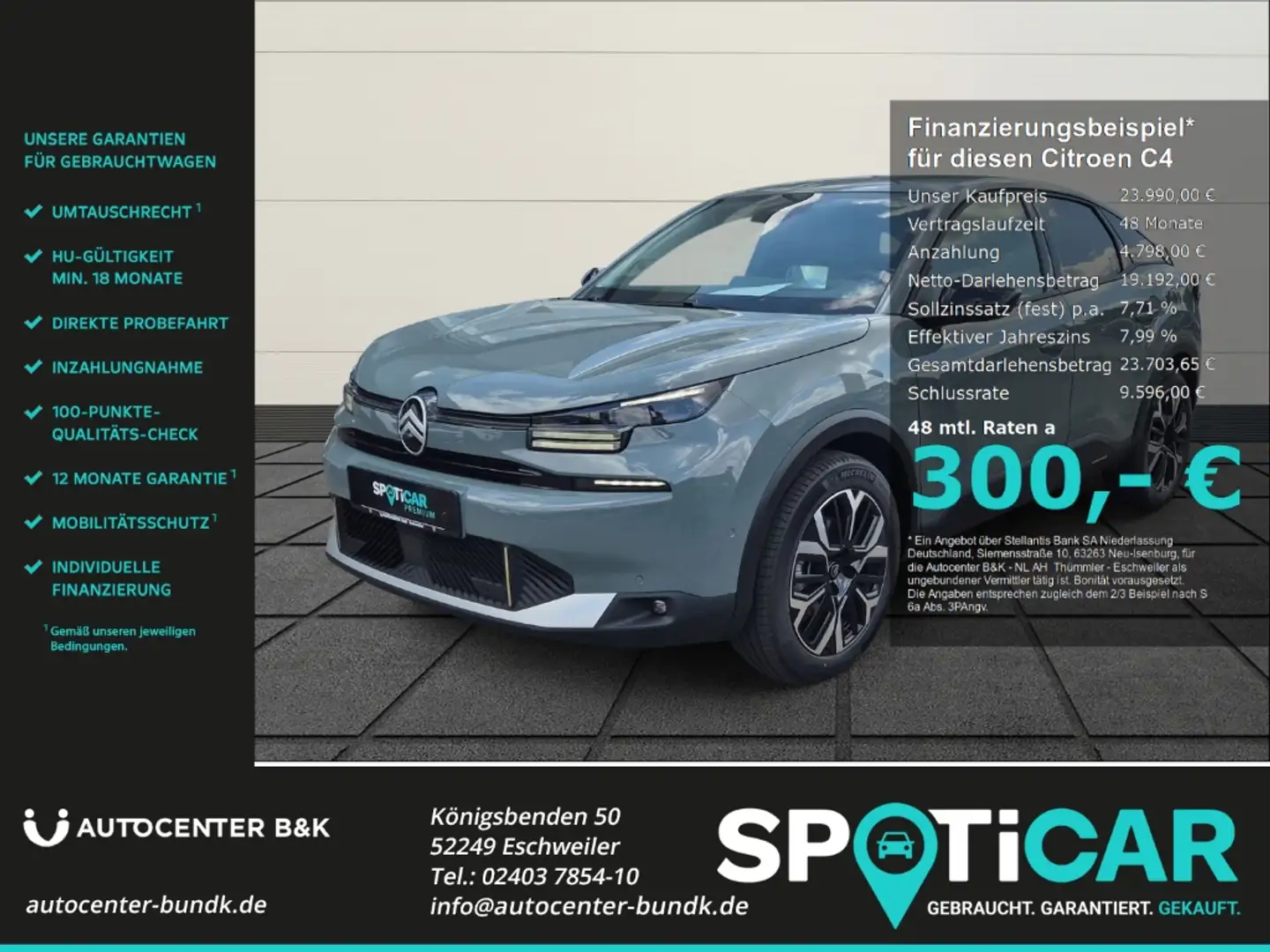 Citroen C4 PureTech 130 EAT8 Max 360° Kamera Winter-Paket Grün - 1