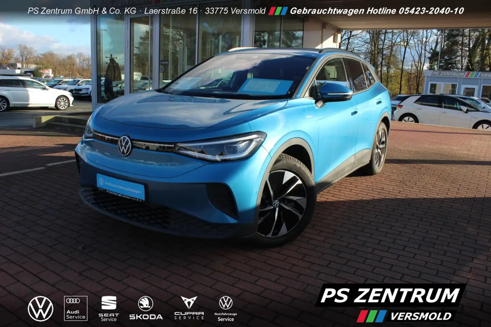 Volkswagen ID.4 Pro mit Infotainment-Paket AHK CAM H+K Navi Blau - 2