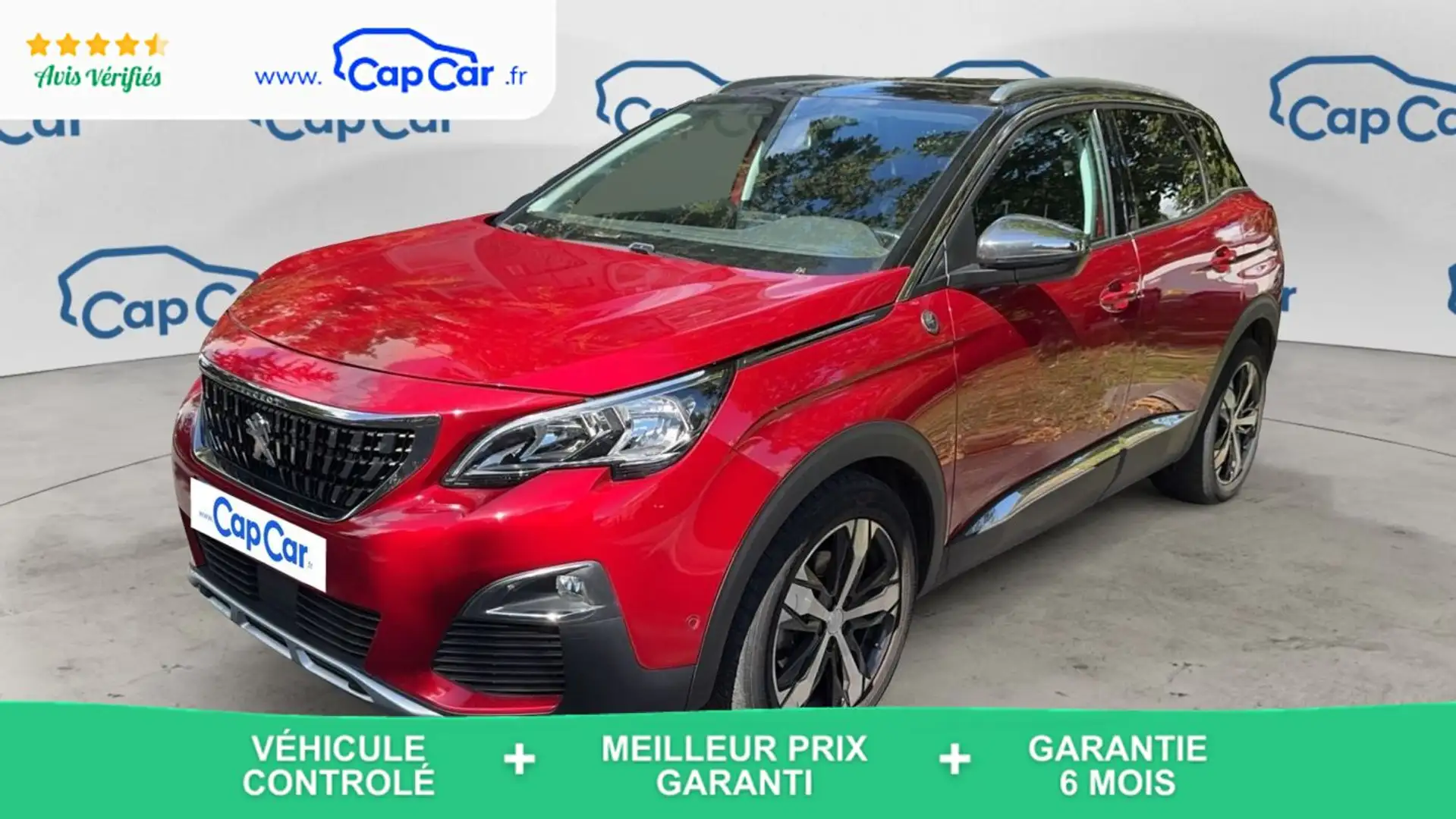 Peugeot 3008 II 1.2 PureTech 130 Crossway - Toit ouvrant Rouge - 1