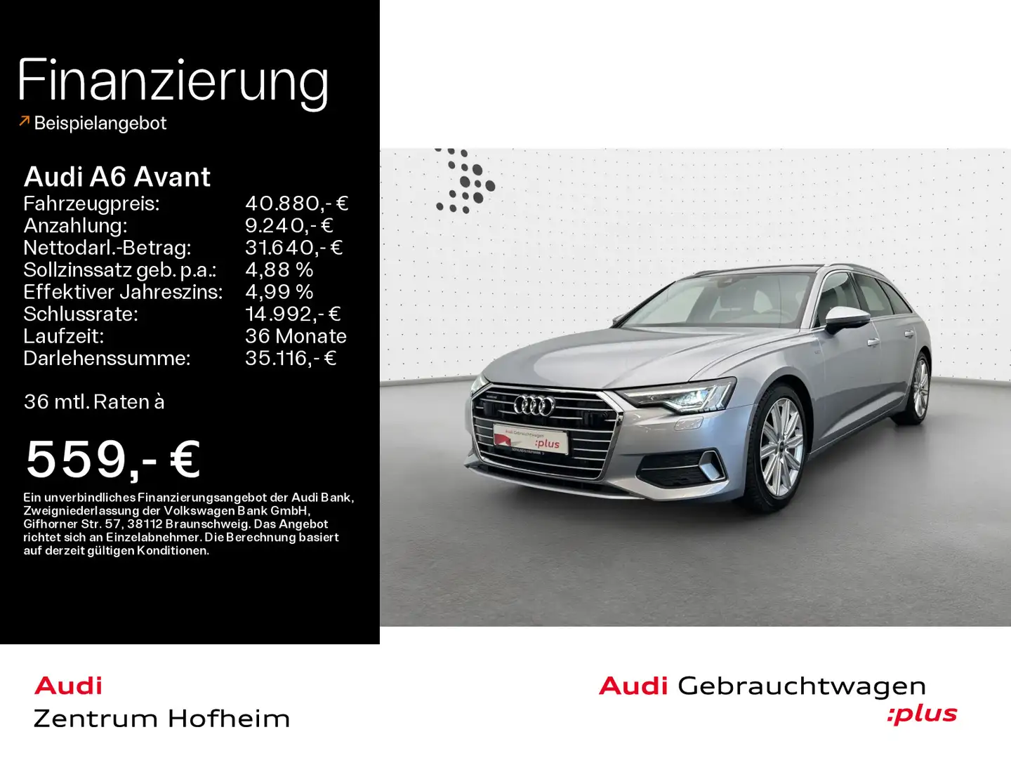 Audi A6 50 TDI qu S line tip*Pano*LED*Virtual*N Argent - 1